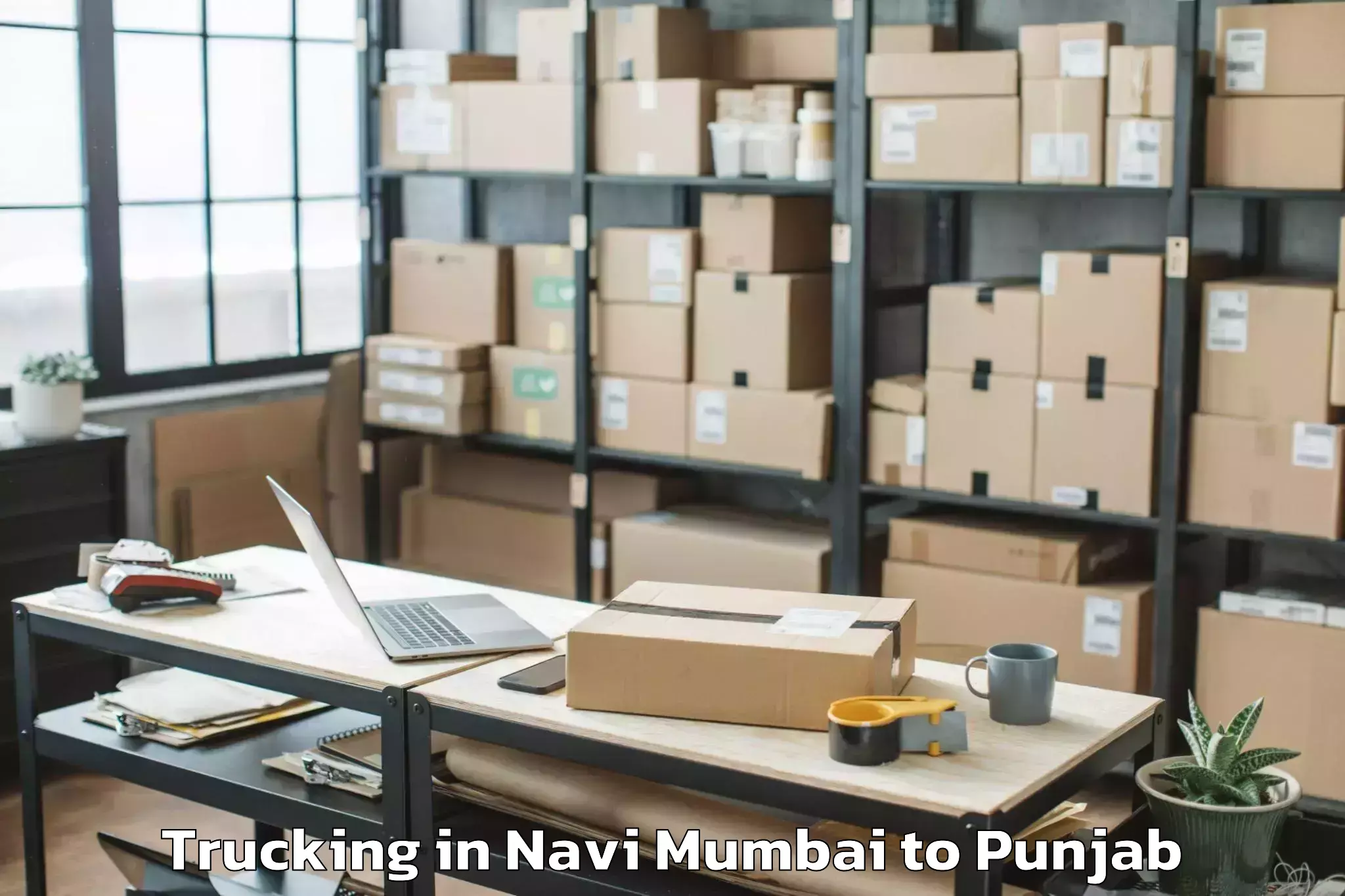 Hassle-Free Navi Mumbai to Rampura Trucking